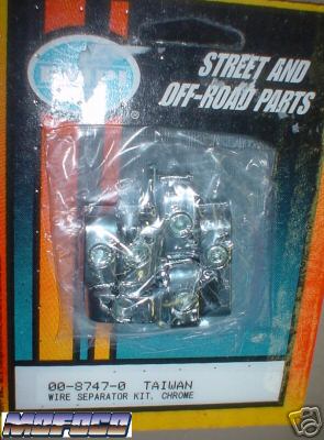 EMPI 8747 VW BUG BUS ENGINE WIRE WIRES SEPERATOR CHROME