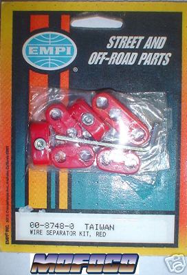 EMPI 8748 VW BUG BUS ENGINE WIRE WIRES SEPERATOR RED