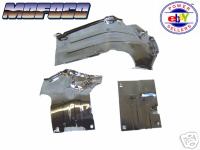 EMPI 8949 VW BUG ENGINE HEATER CHANNEL TIN KIT CHROME