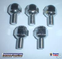 EMPI 9564 WHEEL LUG BOLTS CHROME M12-1.5 x 15mm VW BUG 