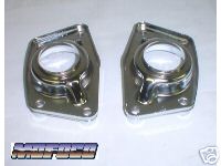 EMPI 9569 CHROME TORSION BAR COVERS W/ HOLES VW BUG