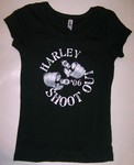 Womens Black Harley Shootout T-Shirt