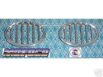 VW Beetle Bug Split Oval German Horn Grills 52-67