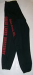 Black Great Lakes Dragaway Sweatpants with red lettering