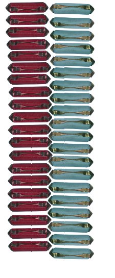 40 Pack 8 & 16 Amp Vw Ceramic Fuses