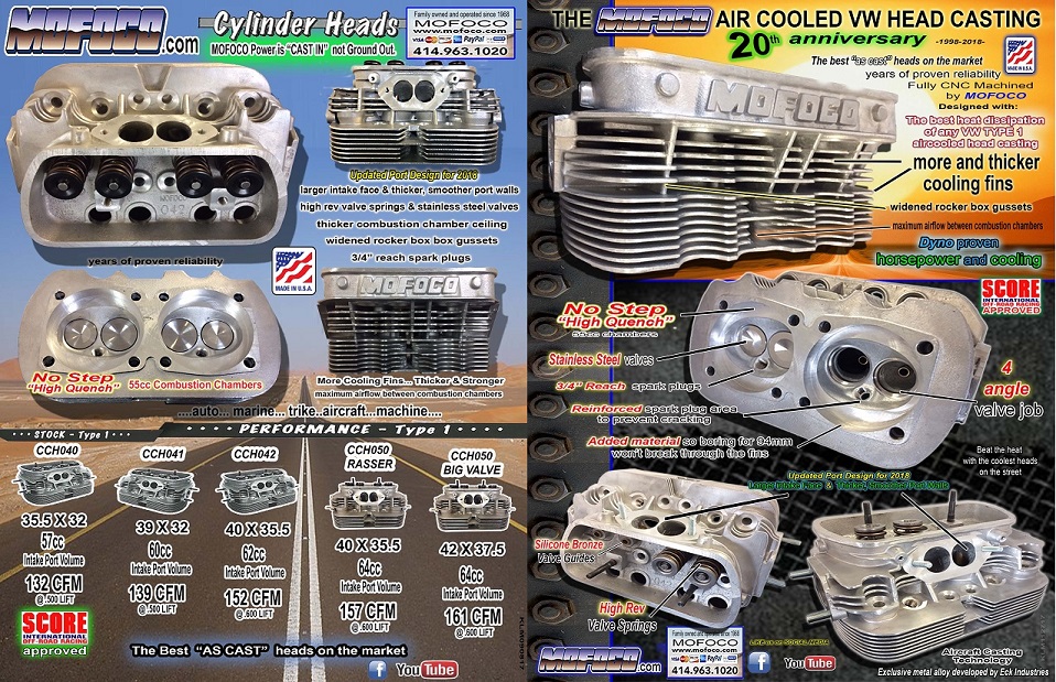 Mofoco Performance VW Cylinder Heads