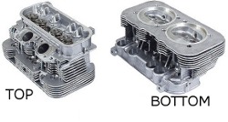  2.0 L Vanagon Cylinder Head Square Port With Valves Brand New Sold Each