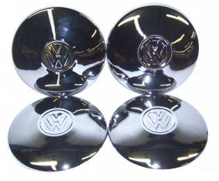 VW BUG SUPER BEETLE 68-79 HUBCAP SET OF 4 251-601-151A