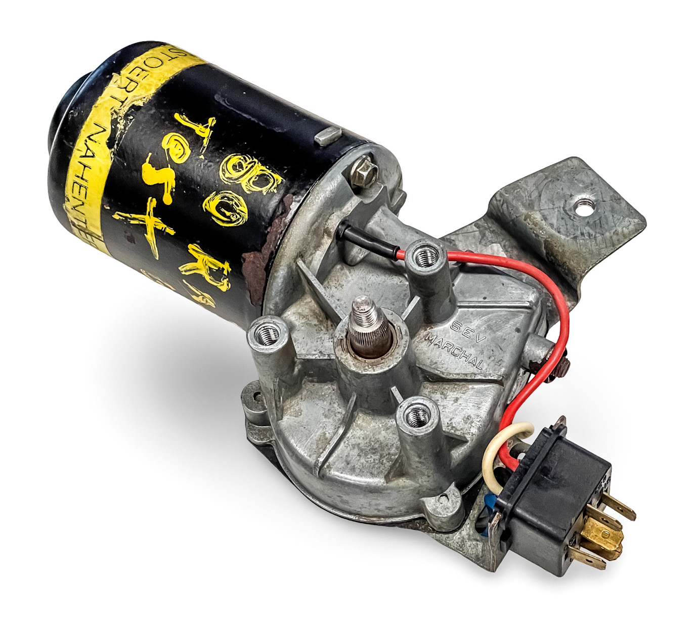 171955113A - USED TESTED GOOD GENUINE OEM SEV MARCHAL NAHENSTOERT VW WINDSHIELD WIPER MOTOR FOR 1979-83 VOLKSWAGEN RABBIT MK1 / 1985-93 CABRIOLET 1.8L