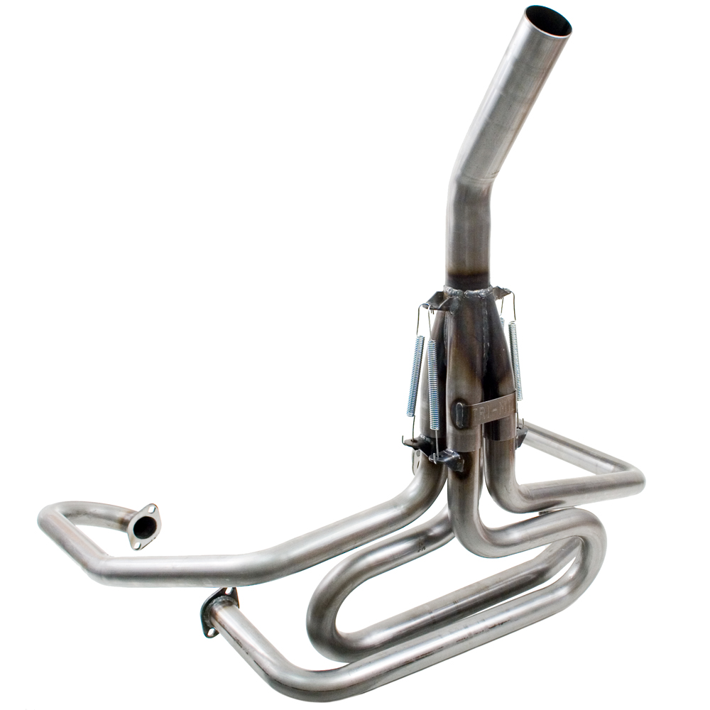 Tri-Mil Bobcat Exhaust System 1-1/2" Standard Header w/Stinger, Raw