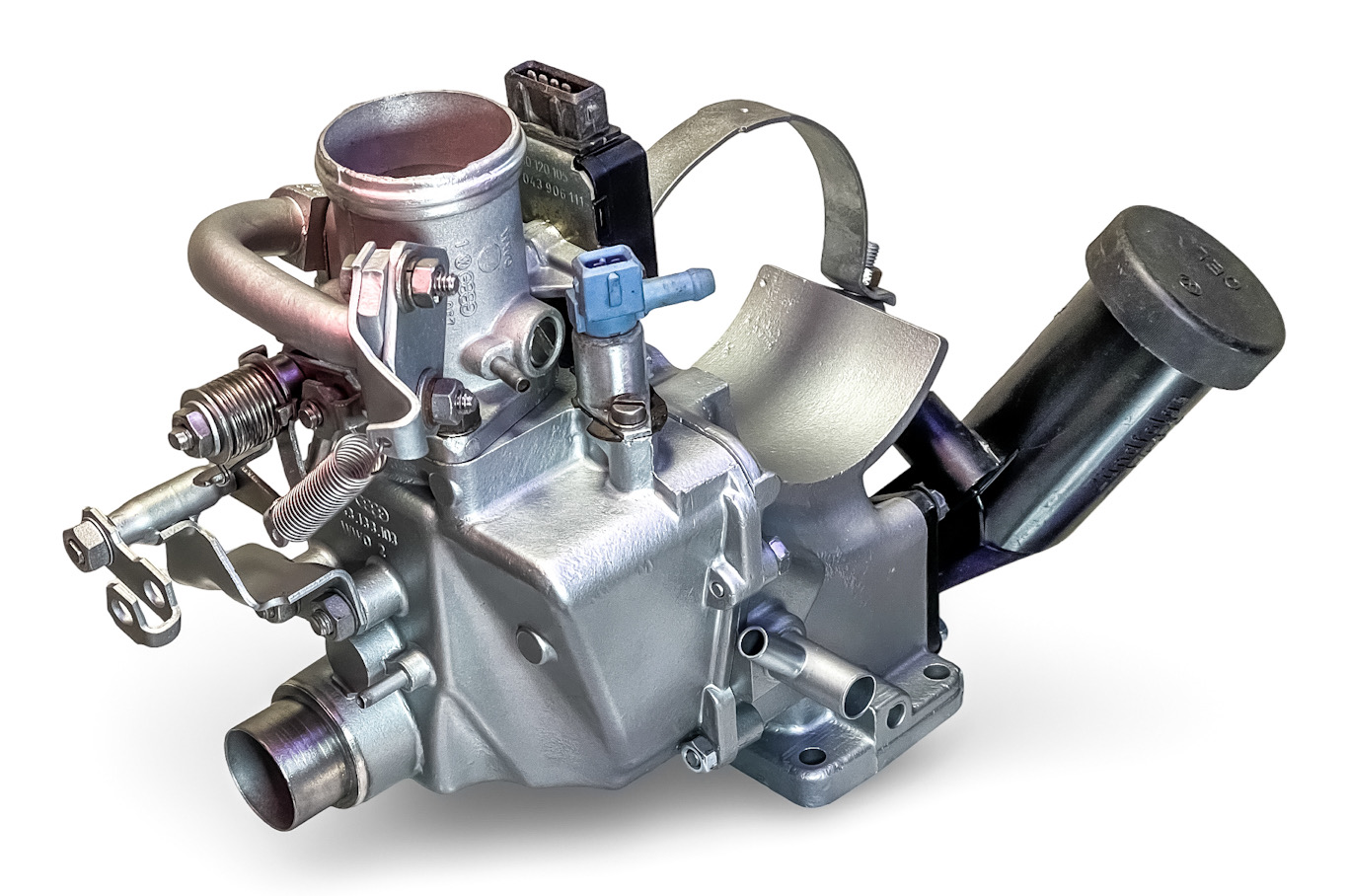 FULLY RESTORED & RECONDITIONED GENUINE OEM GERMAN VW VOLKSWAGEN BOSCH AIR INTAKE THROTTLE BODY ASSEMBLY FOR 1975-79 VW FUEL INJECTED TYPE 1 BEETLE & SUPER BEETLE NON-CA / PORSCHE 914