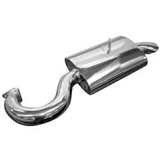 EMPI 3703 Phatboy Merged Muffler Stainless Steel