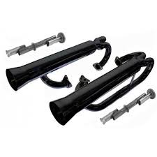 EMPI 3708 Dual Racing Exhaust System - Black