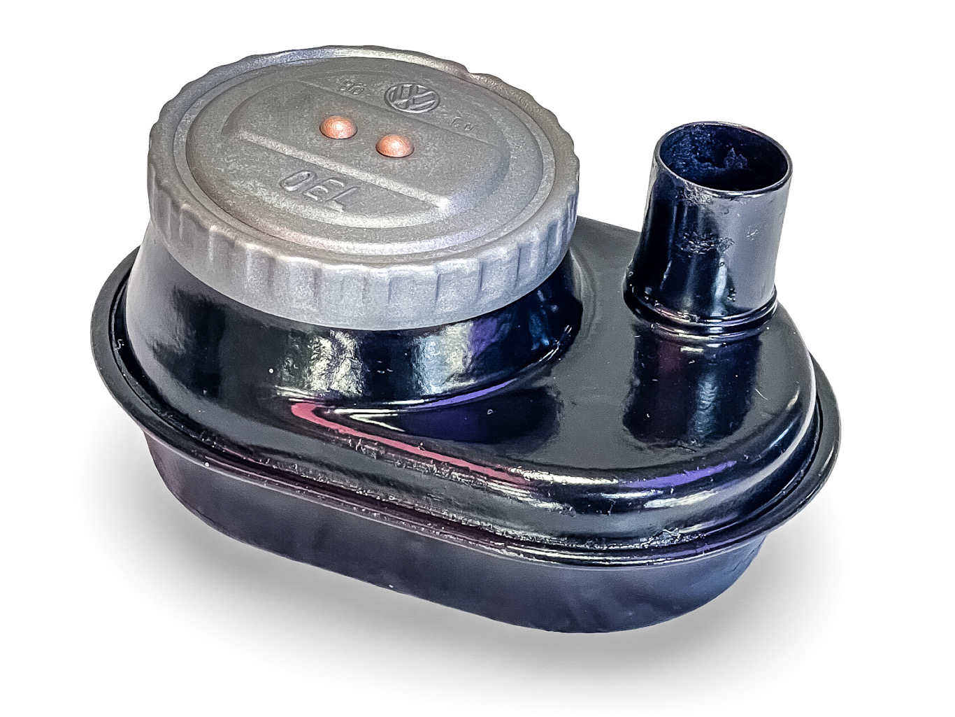 113115451C / 111115485 - USED GOOD GENUINE OEM GERMAN VW VOLKSWAGEN OIL FILLER WITH CAP FOR 1962-63 TYPE 1 BEETLE 40HP