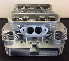 Pair of Mofoco 040 Dual Port New Cast Stock Cylinder Heads 92mm Bore