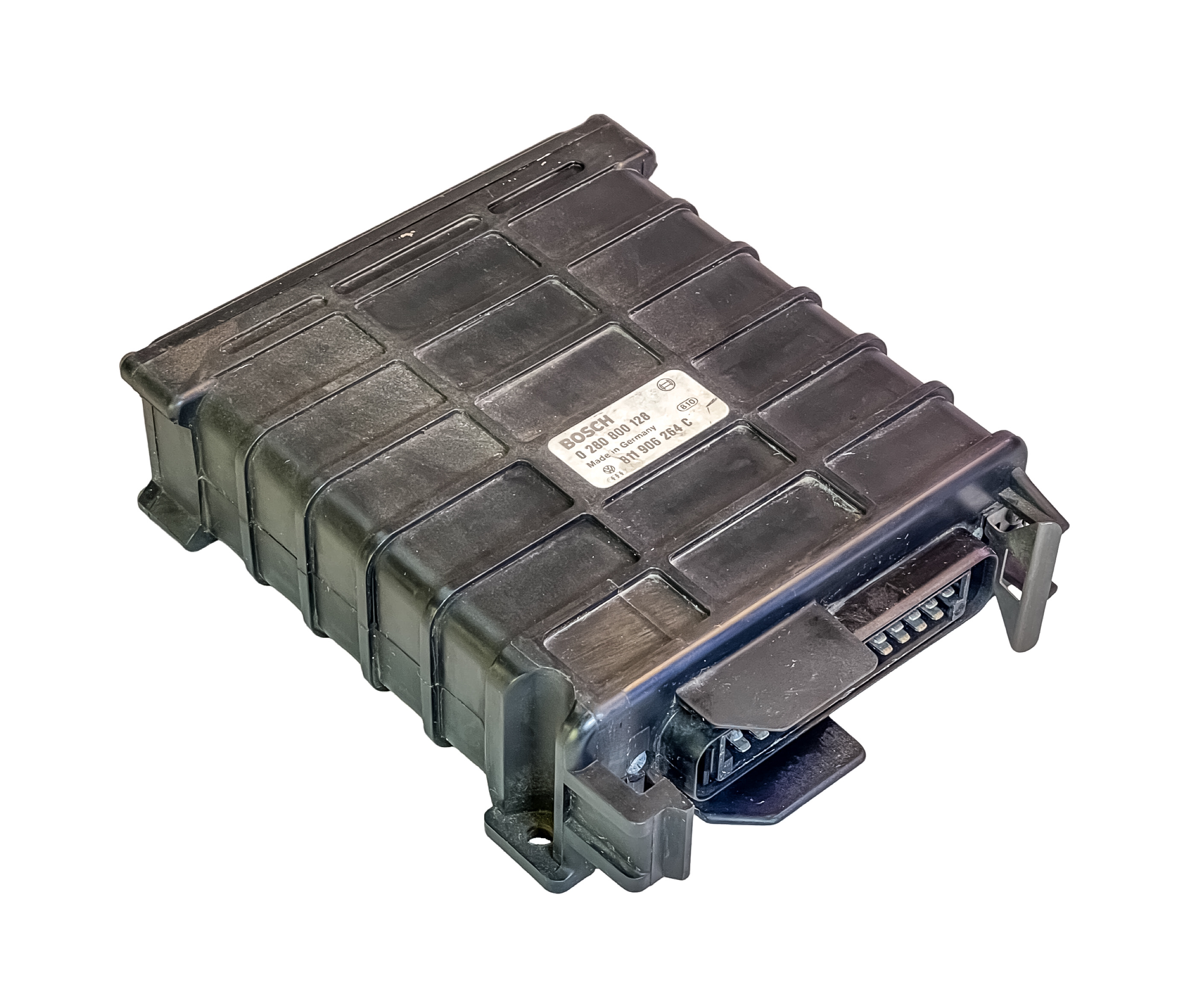 PRE OWNED GENUINE OEM GERMANY VW / AUDI BOSCH JETRONIC PLUG & PLAY ECU ECM PCM BCM ENGINE CONTROL COMPUTER MODULE BRAIN BOX  |  1984-88 2.2 L AUDI 90 100 CS 4000 5000 COUPE QUTTRO / VOLKSWAGEN PASSAT QUANTUM 0280800128 811906264C