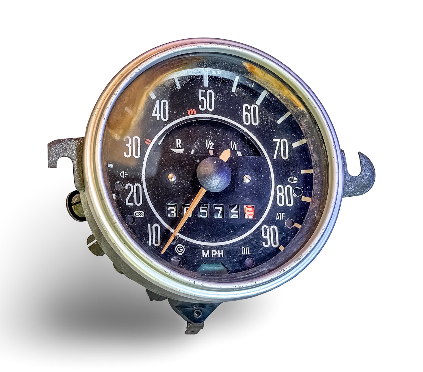 PRE OWNED GENUINE OEM GERMAN VOLKSWAGEN VDO 37/8 90 MPH SPEEDOMETER GAUGE  |  1969-74 VW TYPE 1 BEETLE 113957023E