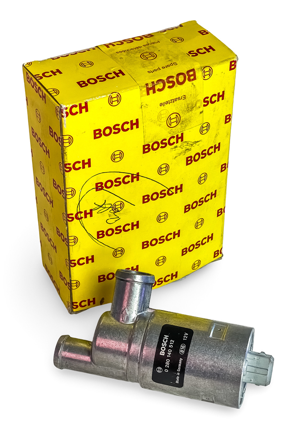 NOS GENUINE BOSCH AUDI VW GERMAN FUEL INJECTION IDLE AIR CONTROL VALVE - NEW IN BOX - 1985-02 VOLKSWAGEN CORRADO GOLF CABRIO JETTA PASSAT / 1985-98 AUDI 80 90 100 200 5000 S4 S6 A6 CABRIOLET COUPE QUATTRO 0280140512