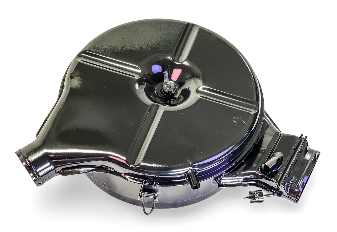 PRE OWNED GENUINE OEM GERMAN MANN VW VOLKSWAGEN OIL BATH AIR CLEANER W/ OE HARDWARE | 1968-73 VW FUEL INJECTED TYPE 3 FASTBACK SQUAREBACK 311129611E