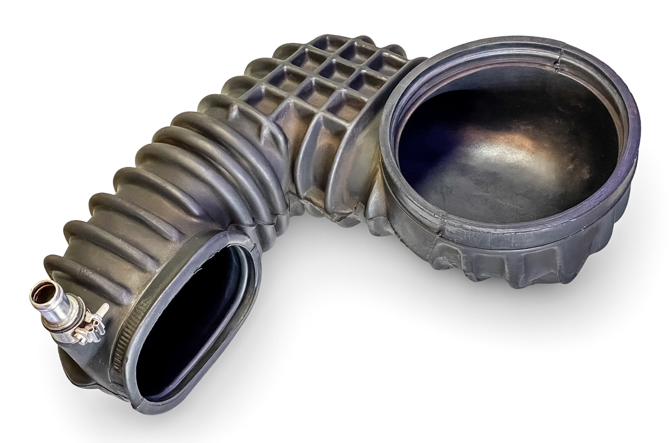 049133357A - USED VERY GOOD GENUINE OEM GERMAN VW AUDI AIR FLOW METER INTAKE HOSE / DUCT BOOT FOR 1972-82 AUDI 80 VOLKSWAGEN PASSAT 32B 1.3L 1.5L 1.6L