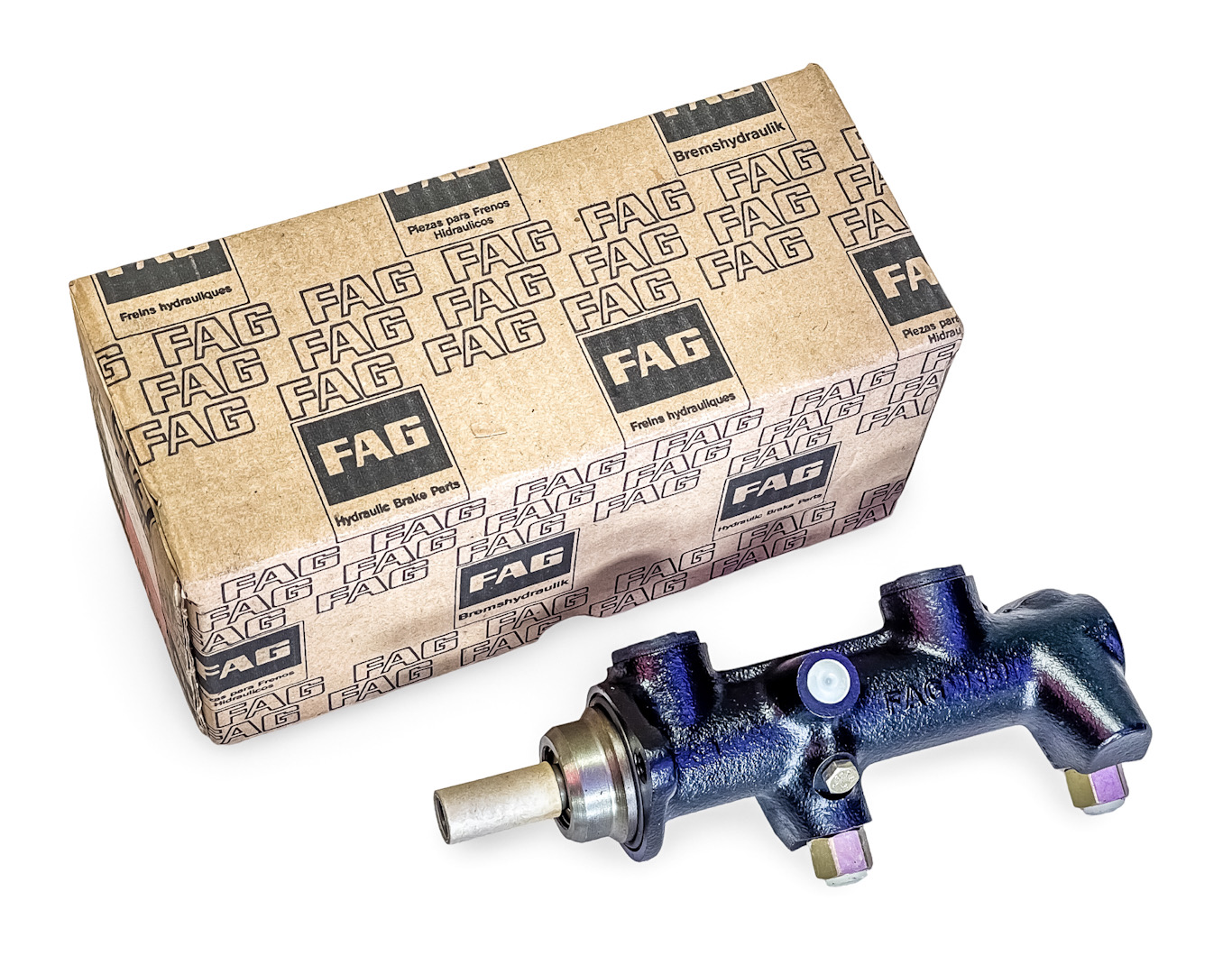 NOS OEM GERMAN FAG AUDI 22MM BORE BRAKE MASTER CYLINDER - 1978-83 AUDI 5000 (EXCEPT TURBO & TURBO QUATTRO 2.2L) H22921.0.4 437611019G