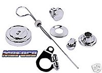 EMPI 8740 VW BUG ENGINE DELUXE CHROME PULLEY TIN KIT