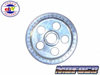 EMPI 8915 VW BUG ENGINE CRANKSHAFT DEGREE PULLEY RED