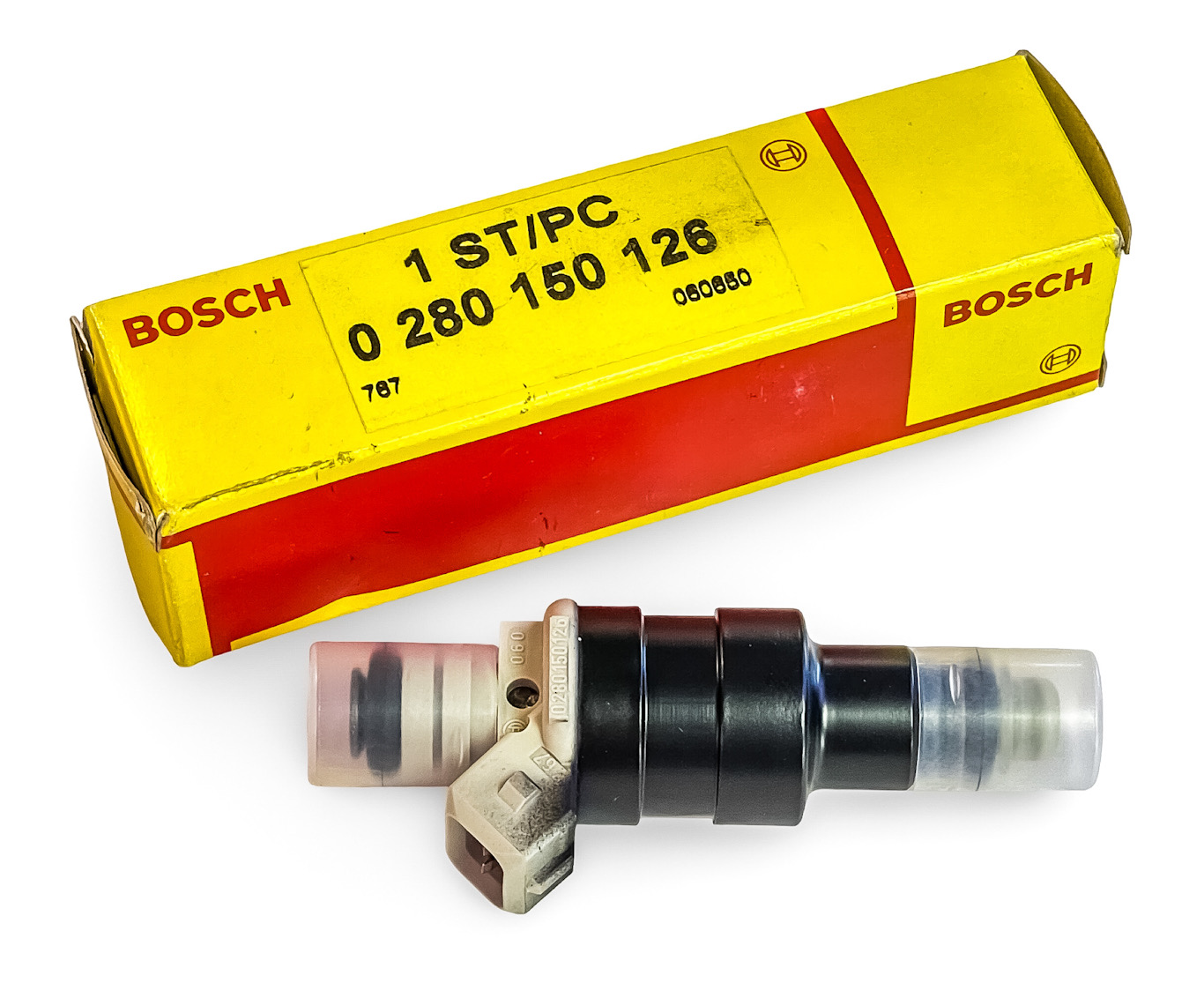 !!! EXTREMELY RARE / OUT OF STOCK ITEM !!! NOS NEW OLD STOCK GENUINE OEM BOSCH GERMAN FUEL INJECTOR FOR 1976-01 BMW 325, 325E, 325ES, 528E  //  RENAULT ESPACE, 11, 21, 25, 9, SUPER 5, VAN, MINIBUS //  VOLVO 480E 0280150126
