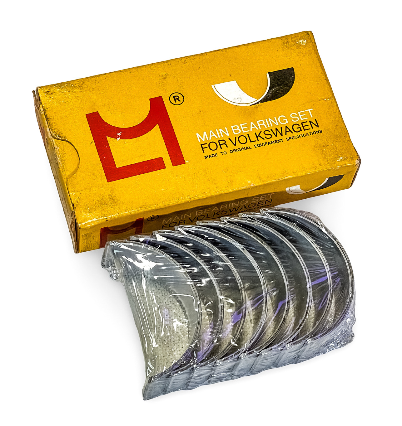 NOS GENUINE ORIGINAL METAL LEVE BRAZIL CONNECTING ROD BEARINGS FOR VOLKSWAGEN / AUDI - 1973-08 VW CADDY GOLF JETTA PASSAT SANTANA SCIROCCO // 1968-88 AUDI 80 100 COUPE 056105707