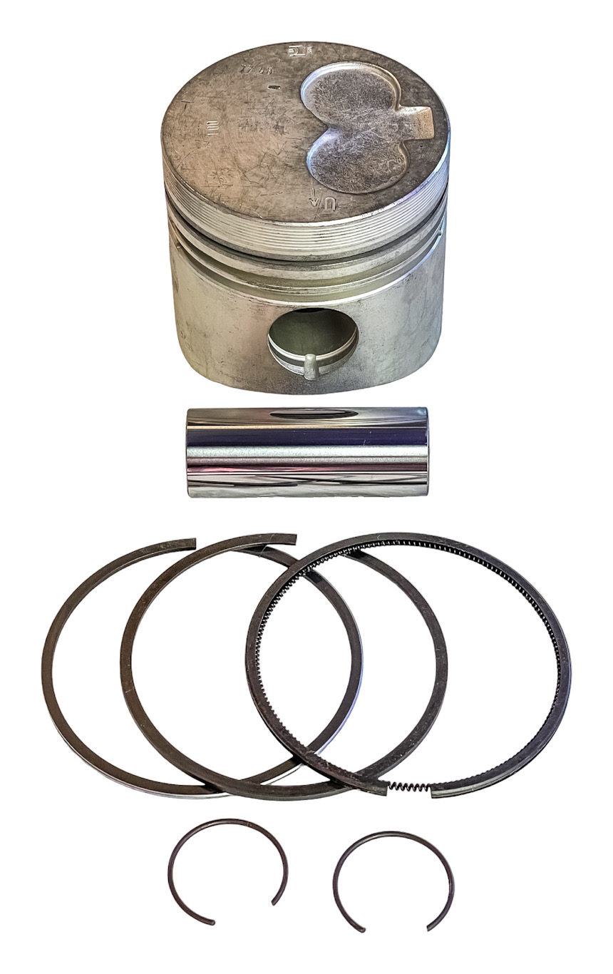 NOS GENUINE METAL LEVE BRAZIL 77.48mm OVERSIZE PISTON FOR 1981-92 VW AUDI GOLF JETTA 1600cc 1.6L NA & TURBO DIESEL ENGINES (1 SKIRT CUTOUT)