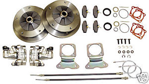 VW Type 1 Wide 5 Lug Rear Disc Brake Kit - Zero Offset w/Ebrake