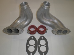New Dual Port End Castings W/boots, Clamps, And Gaskets